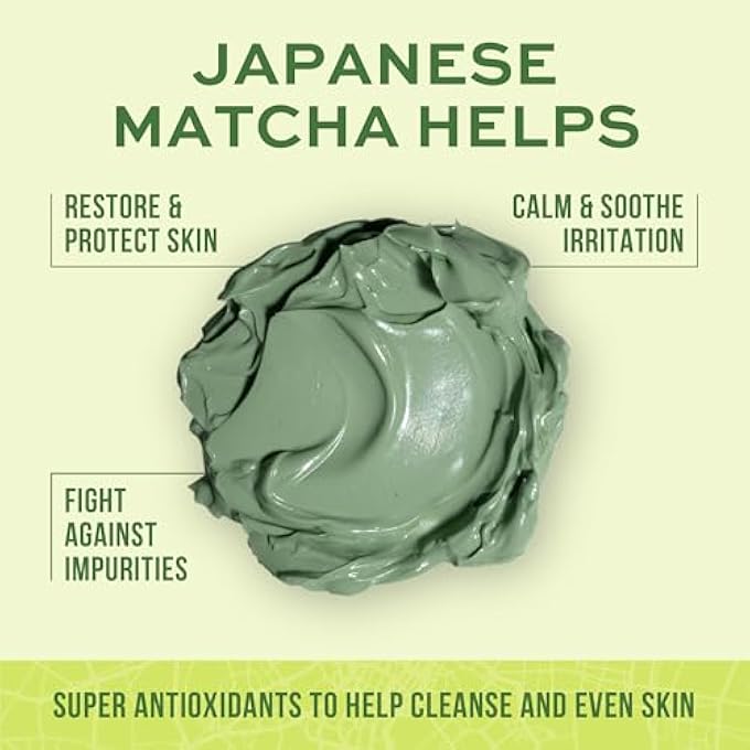 Freeman EXOTIC BLENDS JAPANESE MATCHA CREAM FACE MASK, SKIN REPAIRING & DETOXIFYING FACIAL MASK, RIDS IMPURITIES, CLEAN SKINCARE, FOR OILY & NORMAL SKIN TYPES, 6 FL. OZ./175 ML. TUBE - Image 2